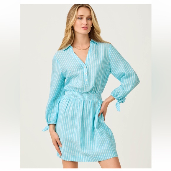 Lilly Pulitzer Dresses & Skirts - NWT Lilly Pulitzer abralynn linen shirtdress